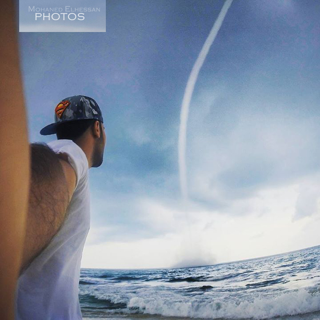 #selfie لمهند مع الإعصار
